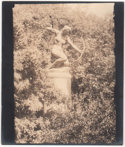 Flying Cupid statue